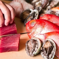 新鮮な魚介を熟練の技で楽しむ逸品の数々◎