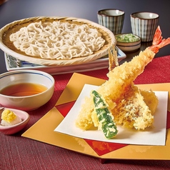 ≪自社製麺 更科そば≫大海老天更科そば【竹】
