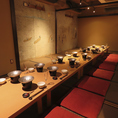 【最大22名まで】個室を全て繋げると最大22名様の宴会個室に！ゆったりお寛ぎ頂けます。