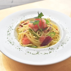 【オイルベース】W唐辛子とセミドライトマトのペペロンチーノ