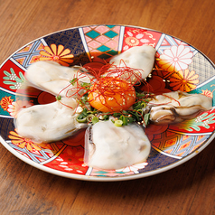 生牡蠣のユッケ風