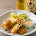 料理メニュー写真&nbsp;【人気!】海老とチーズの春巻き