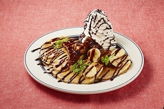 チョコバナナパンケーキ