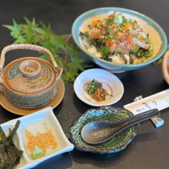 ～だし茶付き～　漁師風 旬魚胡麻あえ丼
