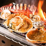 大人気の浜焼きは、各種ご宴会コースでもアラカルトでもお楽しみいただけます。