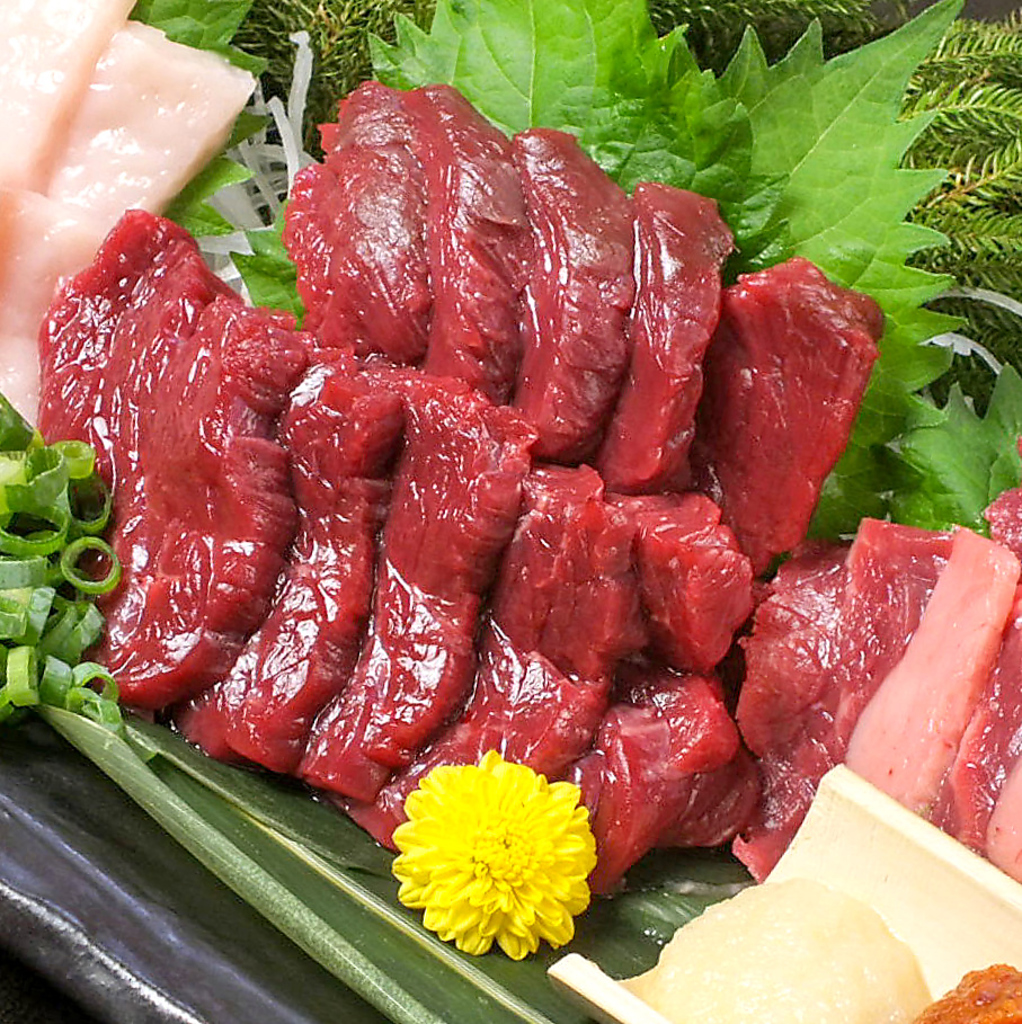 熊本・会津直送！！馬刺も楽しめる！7000円コースには含まれています♪