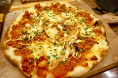 ボロネーゼと葱とモッツァレラ