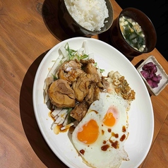 チャーシューエッグ定食