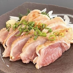 ◆宮崎鶏【もも肉炙り刺し】