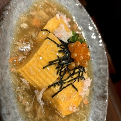 かにといくらのあんかけだし巻き