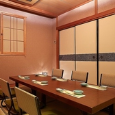 お座敷個室。6~8名様(少人数でのご利用は別途かかることもございます。詳しくはお問合せ下さいませ。)