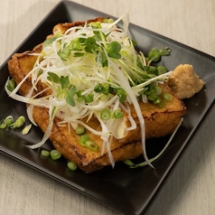 糸島厚揚げの薬味盛り