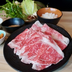 【ランチ限定】龍樹ビーフの極上霜降り牛しゃぶランチ