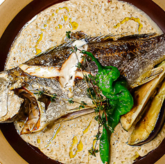 本日の鮮魚のオーブン焼き~デュクセルソース~
