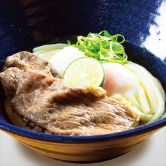 おろし醤油牛肉温玉うどん～国産牛～