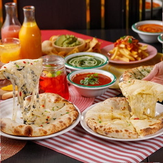 「串焼きタンドリーBBQコース」ではロングケバブやインドのチキンBBQを堪能！ナン食べ放題も付いてます♪の写真