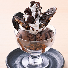 大人のビターチョコアイスばななパフェ