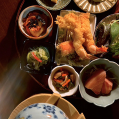 夜のおひつご飯定食　海老天定食