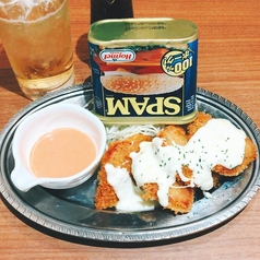 たっぷりチーズソース スパムハムカツ