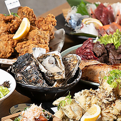 <JR新札幌駅徒歩1分>牡蠣や道産牛、贅沢な海鮮料理を楽しめるお店♪個室・貸切◎