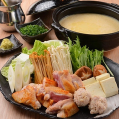 徳島県産地鶏(阿波尾鶏)使用 地鶏の濃厚白湯スープ鍋 （一人前100g）