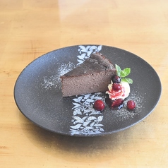 ショコラバスクチーズケーキのブリュレ仕立て