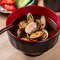 あさりの赤だし