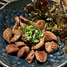 砂ズリ鉄板バター醤油焼き