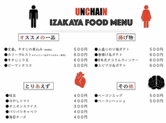 UNCHAIN IXZAKAYA FOOD