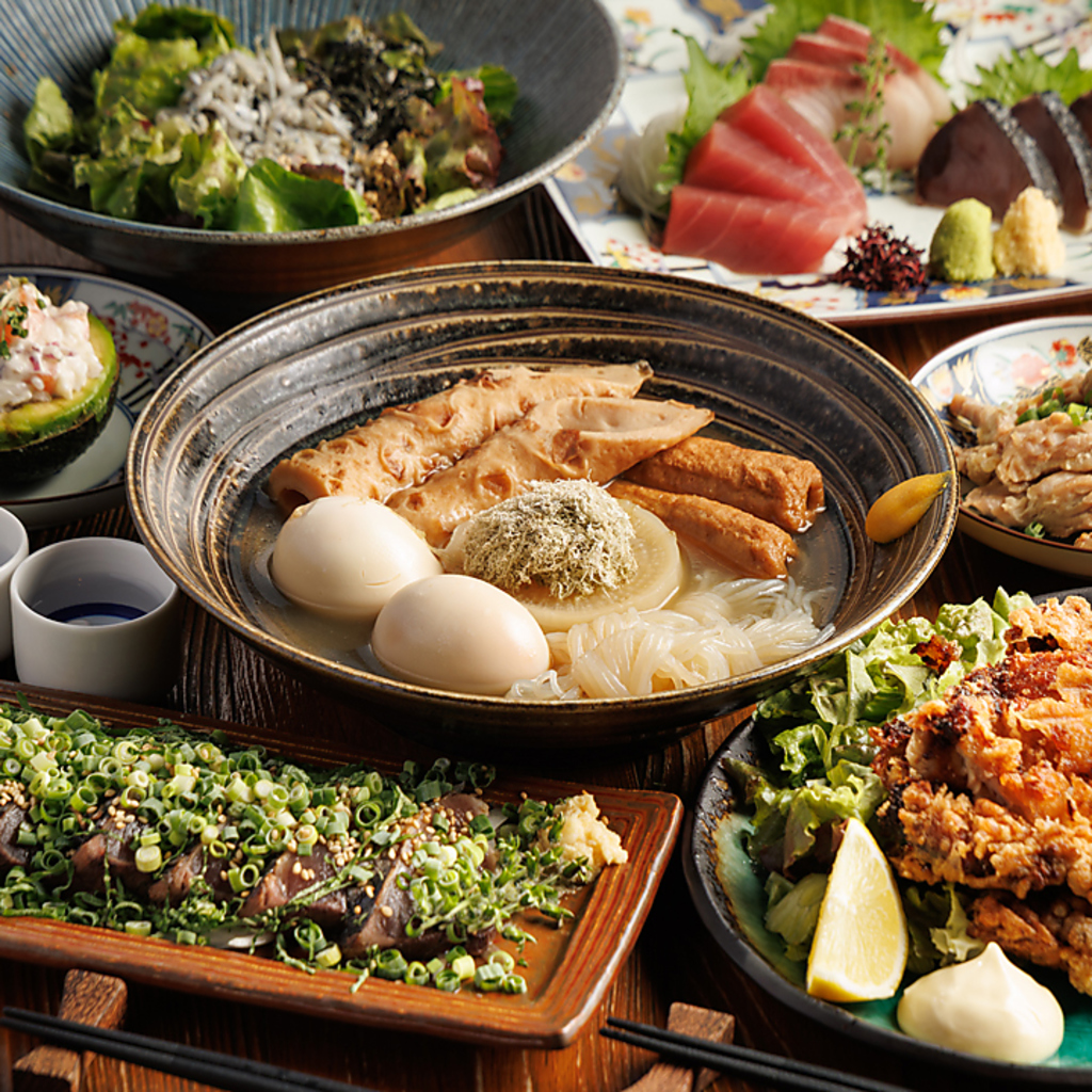 新横浜 個室 居酒屋 おでん 鮮魚 海鮮 創作料理 飲み放題 宴会 女子会 デート 誕生日 喫煙可 