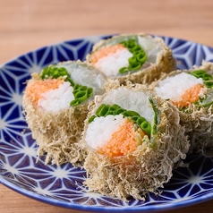 真鯛とろろ昆布生春巻