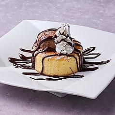 ふわふわパンケーキ チョコソース