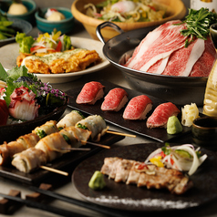 神威豚、和牛すき焼きを堪能【コウヨウコース】3H飲放題＋全10品で素敵な一夜をの写真