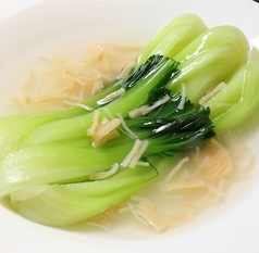 青梗菜と干し貝柱の煮込み