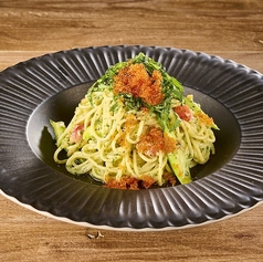 大葉の冷製クリームパスタ