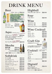 ◆DRINK MENU◆