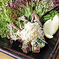 厚切り牛タンネギまみれ鉄板焼き