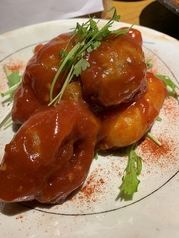 牡蠣・とろろのチリソース