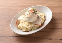 半熟卵のポテトサラダ