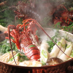 京野菜と伊勢海老の味噌鍋