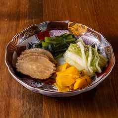 お新香盛り