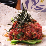 馬肉のネギトロ