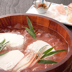 冷やしすくい豆腐 彩り薬味