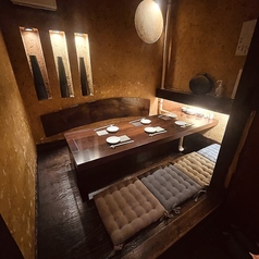 当店唯一の掘りごたつ席です。最大で6名様までご利用できます。