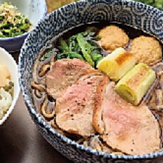 鴨南蛮そばと小丼セット 温