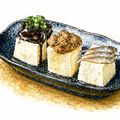 料理メニュー写真&nbsp;島豆腐と3種の珍味 <珍味>