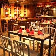 ウッド調のお洒落なこだわりの空間で特別なひとときを