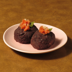 手作りあんこで作る「自家製 花おはぎ」の写真