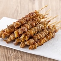 料理メニュー写真&nbsp;博多名物ぐるぐる鶏皮串