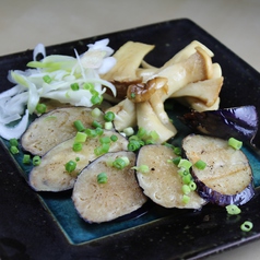 エリンギ茸と炙りナス生姜風味